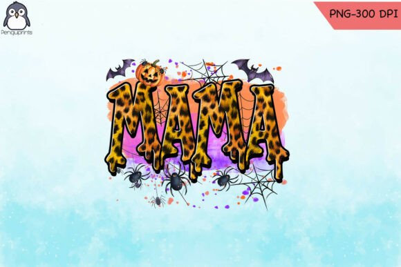 Halloween Mom Mama Spider PNG