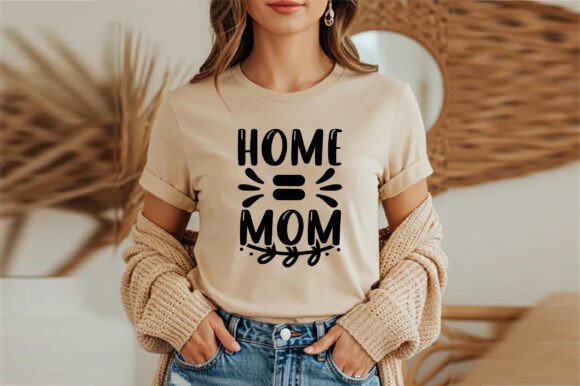 Home Mom: A Warm, Classic Embroidery Design for Handmade Goods
