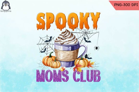 Mom Club Halloween Sublimation PNG