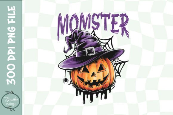 Momster Halloween Funny Mom PNG