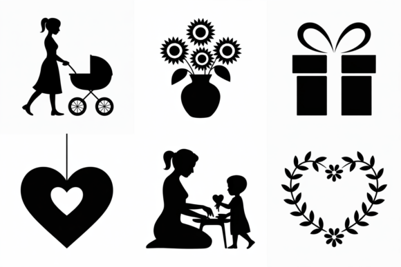 Reviewing the Mom and Baby Silhouette Icons Embroidery File
