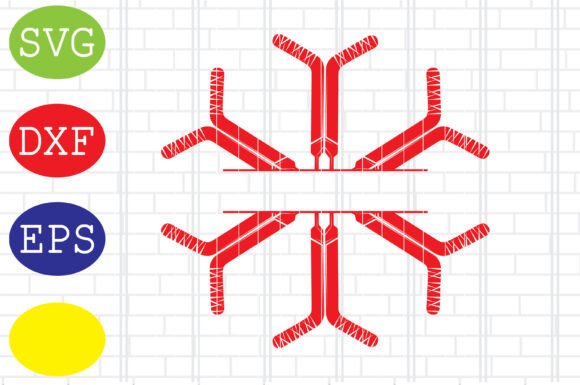 Split Hockey Goalie Sticks Snowflake Svg: Designer Review