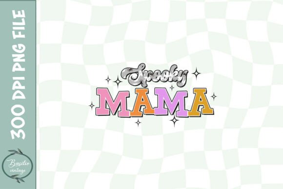 Spooky Mama Mom Halloween Funny PNG